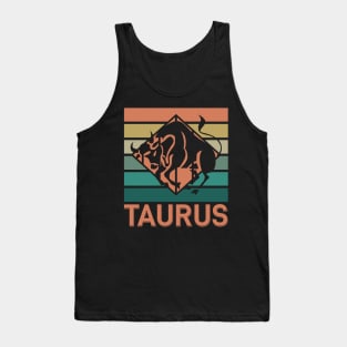 Taurus Vintage Zodiac Tank Top